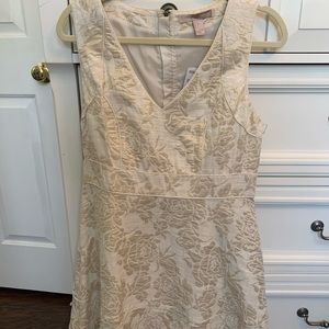 BRAND NEW! Forever 21 cream/gold mini dress